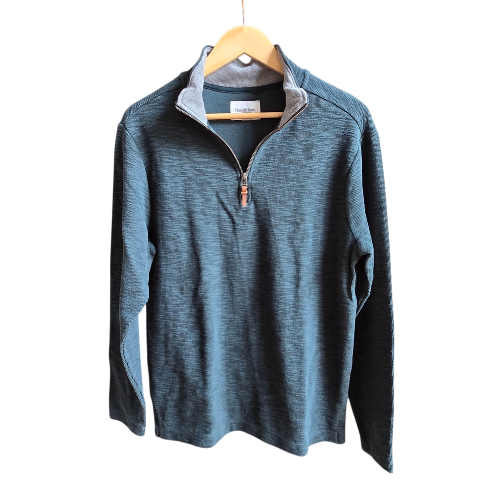 Goodfellow & Co. Men’s Heather Green 1/4 Zip Small